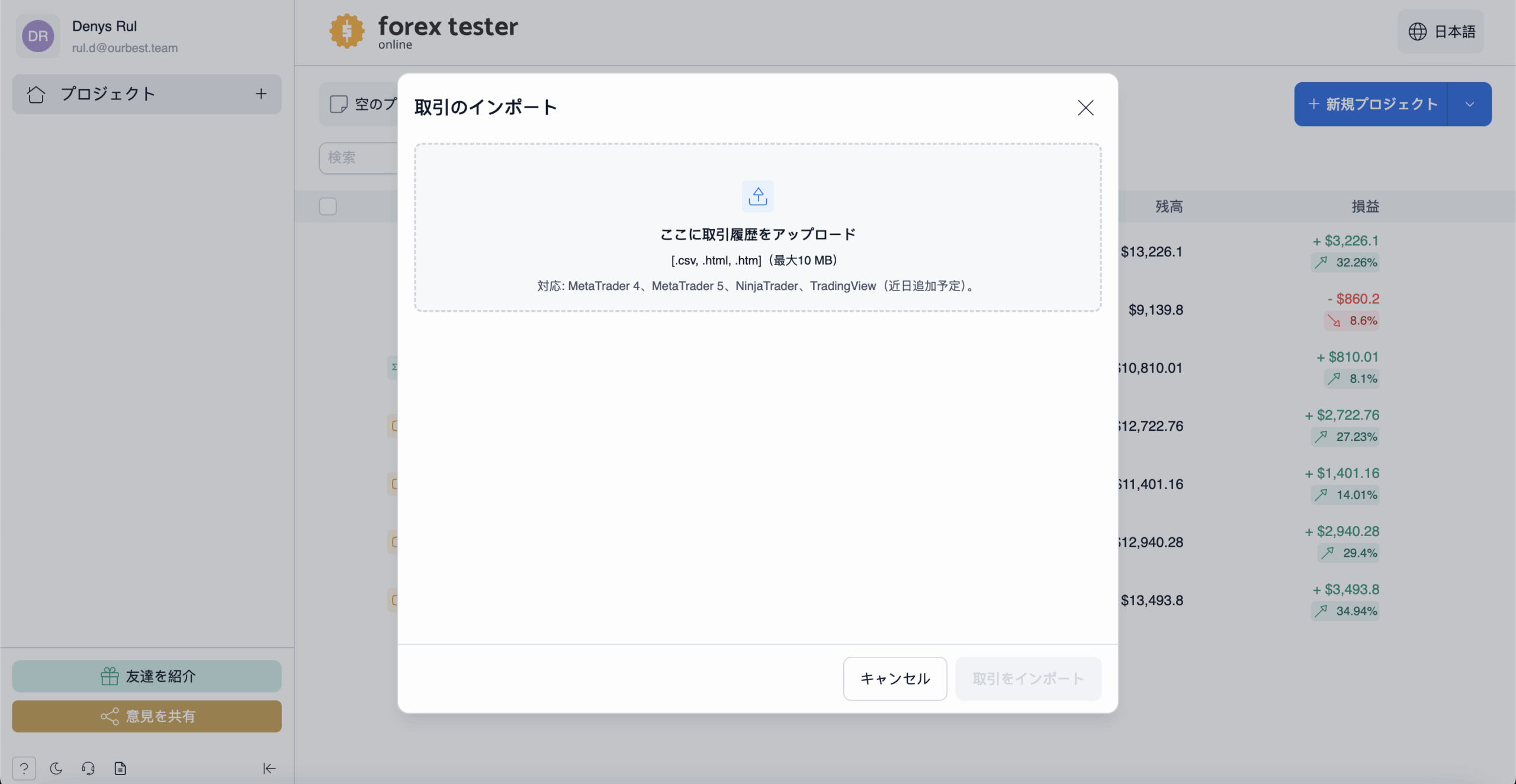 ワークフローの手順